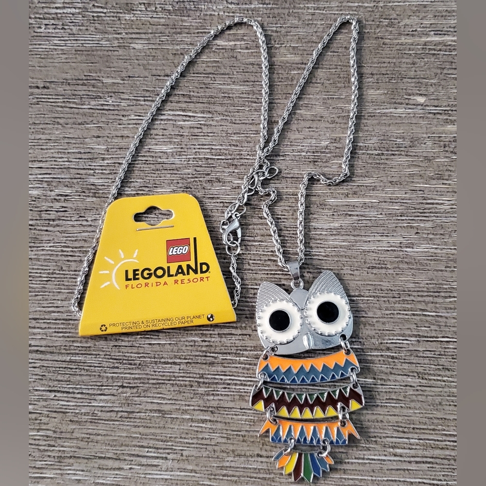 Legoland owl necklace